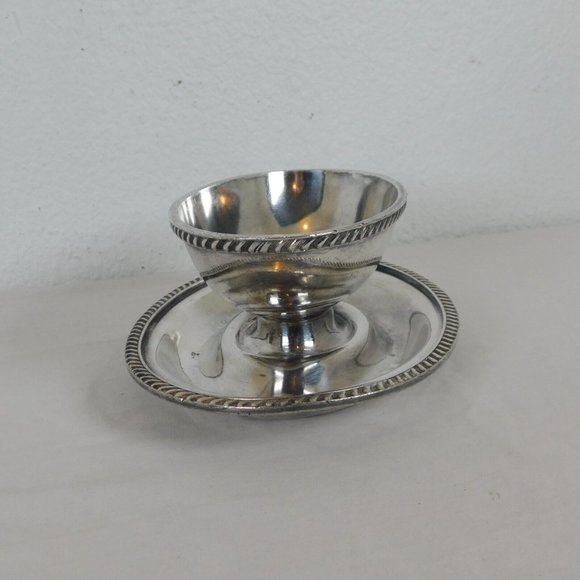 Reed Barton 3000 Silver Plate Soldered Gravy Sauce Boat Underplate VINTAGE FLAW - Picture 3 of 7